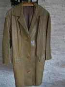 Surdut Płaszcz z Naturalnej Skóry Strusia Vintage 