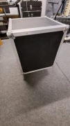 Rack Case 10U na kółkach + wysuwane półki, klapy, drzwiczki