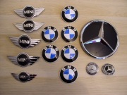 Znaczek, emblemat Mercedes, BMW, Mini