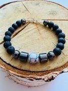 Bransoletka męska wyjątkowa z kamieni naturalnych na prezent amulet 