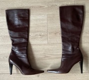 RALPH LAUREN skórzane kozaki / botki - stan idealny 