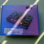 Mikser audio Fifine Sound Card SC3 Black USB z RGB XLR