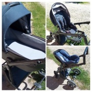 wózek Anex m type i fotelik Avionaut Pixel z bazą