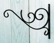 Wieszak Hak Uchwyt metalowy kuty na doniczkę - Miedziany Antyczny (W09)