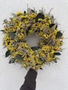 Wianek naturalny suszone kwiaty