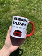 Kubek 330 ml NIEMIECKI DYLIŻANS BMW czerwony