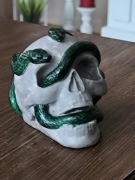 Czaszka dekoracyjna węże żmije 