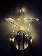 Gwiezdny łapacz snów makrama oświetlenie led