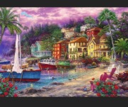 Obraz z puzzli w antyramie