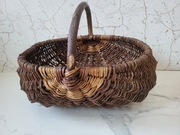 Kosz Brązowy Boho Na Grzyby Na Kwiaty Na Prezent 