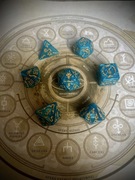 Kości Dice Smocze Niebieskie Kostki do RPG DnD dungeons & dragons warhammer