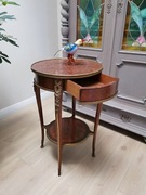 Stolik typu "guéridon" z marmurowym blatem Francja 820 /2025