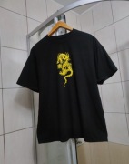 bluzka koszulka t-shirt XL męski czarny classic sport retro drip premium v