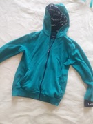 Bluza Reserved zielona z kapturem zamek