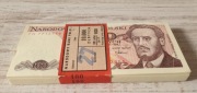 Stara paczka banknotów 100zł 1988 seria TH
