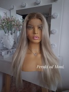 Peruka syntetyczna jasny popielaty blond 