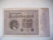 Banknot Niemcy - 100000  Marek 1923 r.