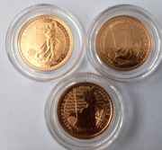 2022-3 - set menniczy Britannia Elżbieta II i KIII 3x1/10 uncji 