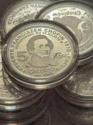 Chopin. Moneta kolekcjonerska. Aluminium . Fi 27 mm. Gyges