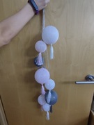 Cotton balls szary, jasny róż, biel