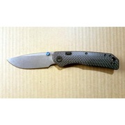 Nóż / Vosteed Marten 330 / Top Linear Button Lock  / 154CM / Carbon Fiber