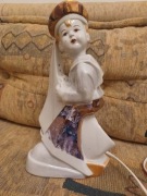 Porcelanowa lampa - Figura marynarza, Steatyt Katowice