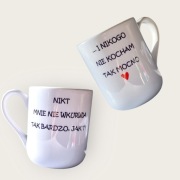 Kubek ...nie kocham tak mocno