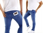 Męskie Wrangler Larston Tropic Thunder Rurki W18SYLY87 Jeansy W34 L32 34/32