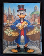 Plakat w ramce 30x40 "Owoce Pracy" Sknerus McKwacz – Symbol Sukcesu