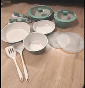 Zestaw garnków i misek kuchennych – komplet