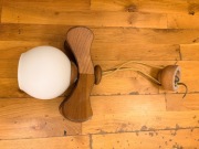 Lampa wisząca drewniana