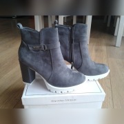 Botki damskie szare 37/38 NOWE
