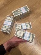 Banknoty paczki po 100 sztuk dolar dolarów 
