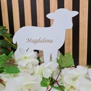 Biały baranek, dekoracja komunia 