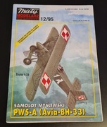 Mały Modelarz 12/95 Samolot Myśliwski PWS-A (Avia-BH-33) Model Kartonowy