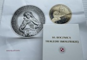 10 zł 2020 10 rocznica tragedii Smoleńskiej z folderem emisyjnym 