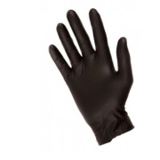 Rekawichki jednorazowe Nitryl czarne Bardzo mocne
