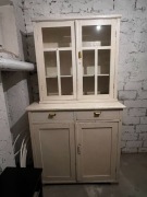 Kredens kuchenny dwuczęściowy PRL