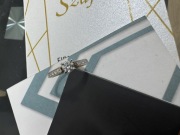 Pierścionek z brylantem 0,31ct + 0,12ct