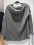 Damska bawełniana bluzka , bluza z wywijanym kołnierzem / kapturem. M/L