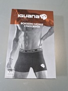 Iguana Bokserki Męskie 2-Pak Czarne Rozmiar XXL 