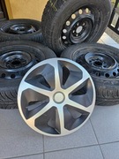 Opony zimowe na stalowych felgach DODATKOWO KOŁPAKI