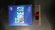 Procesor Intel core i3-10100 z IGPU + kość ram 8gb 2666mhz