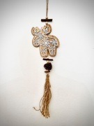 Figurka Ozdoba Drewniany Jelonek Świąteczny Do Powieszenia Szyszka