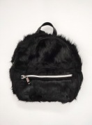 Stradivarius plecak z futerkiem lolita punk gothic