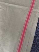 Lniany obrus bieżnik duży vintage PRL