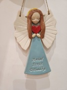 Ceramiczny aniołek, dzień dziadka