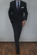 Garnitur Vistula 52/XL 188/104/86 Czarny Super Slim Wełna 120’s Premium