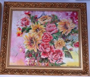 Obraz olejny RADOSNE KWIATY