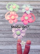 2pak gumka kwiaty do włosów G57